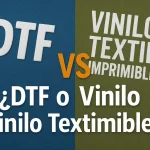 dtf vs vinilo textil imprimible